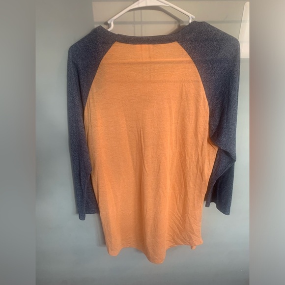LuLaRoe Orange and Blue Randy Top - Picture 2 of 5